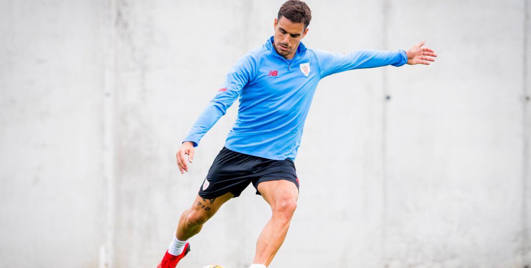 Dani García, durante un entrenamiento en Lezama