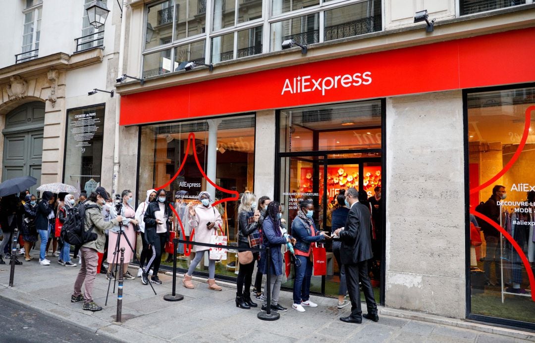 Tienda física de AliExpress en Francia.