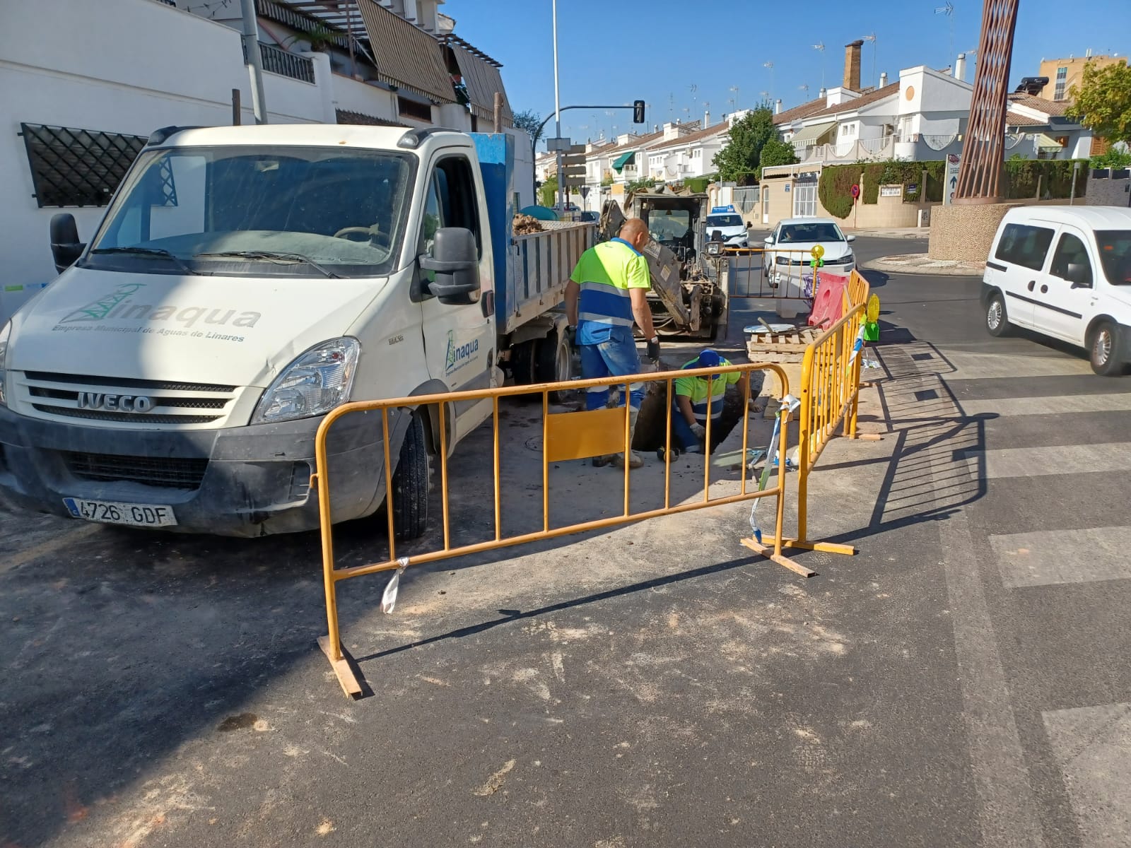 Obras de reparación de Linaqua