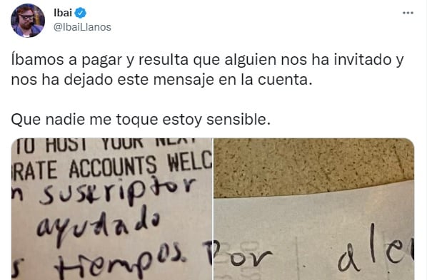 Mensaje para Ibai Llanos.