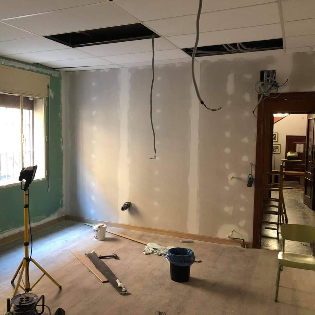 Obras realizadas en la Escuela de Música de Cuéllar