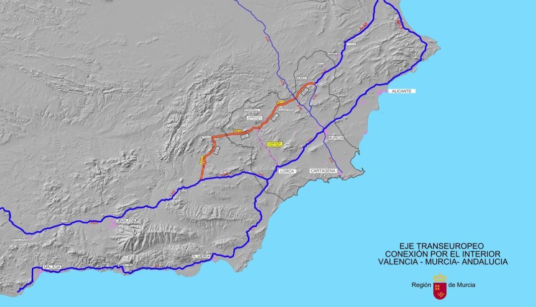 El gobierno regional solicita la construcción de un corredor interior que abra una nueva ruta con AndalucÍa