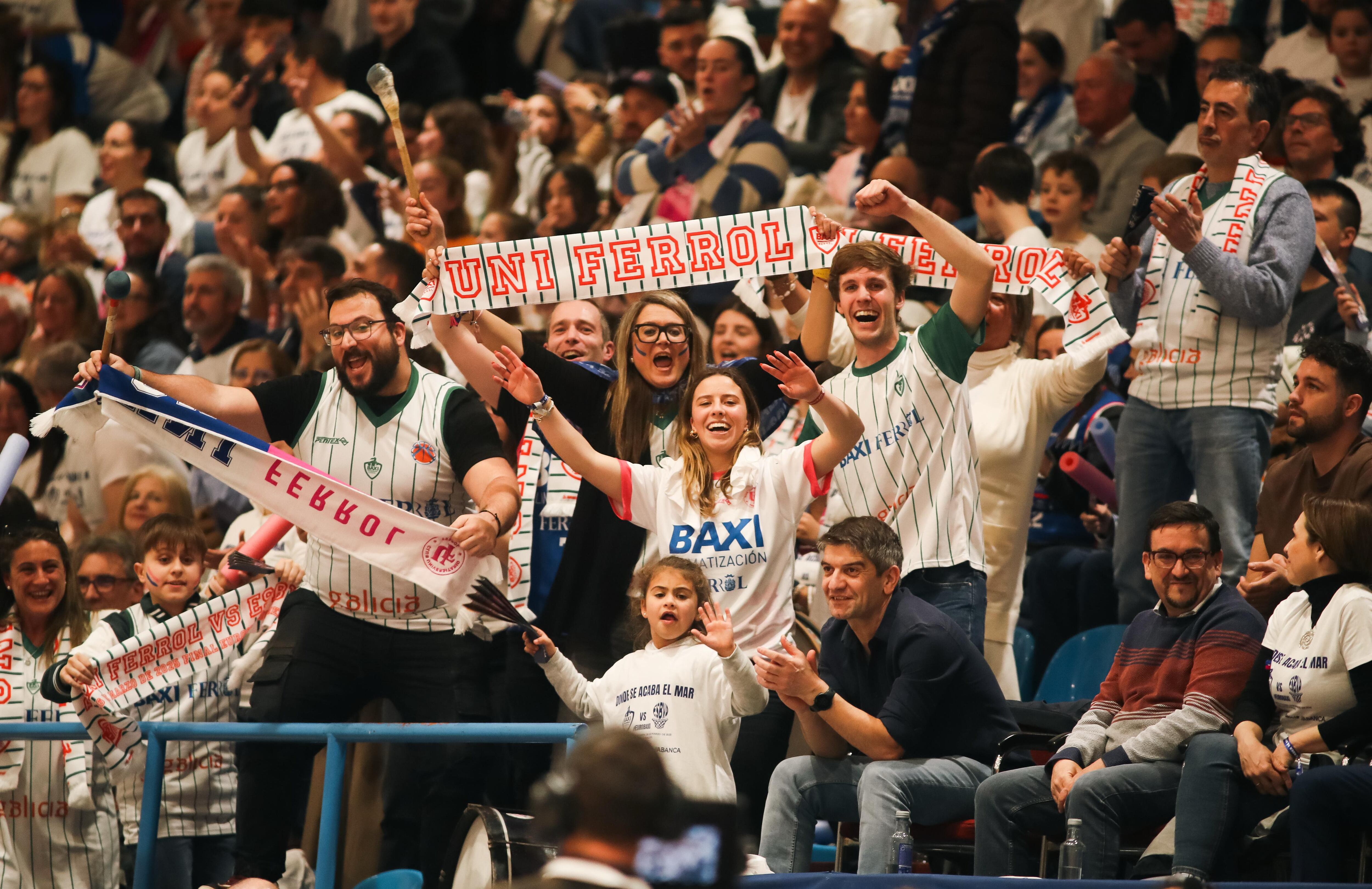 Imagen del Baxi-Villeneuve d´Ascq de la ida de la final de Eurocup en A Malata (foto: Mariño / Cadena SER)