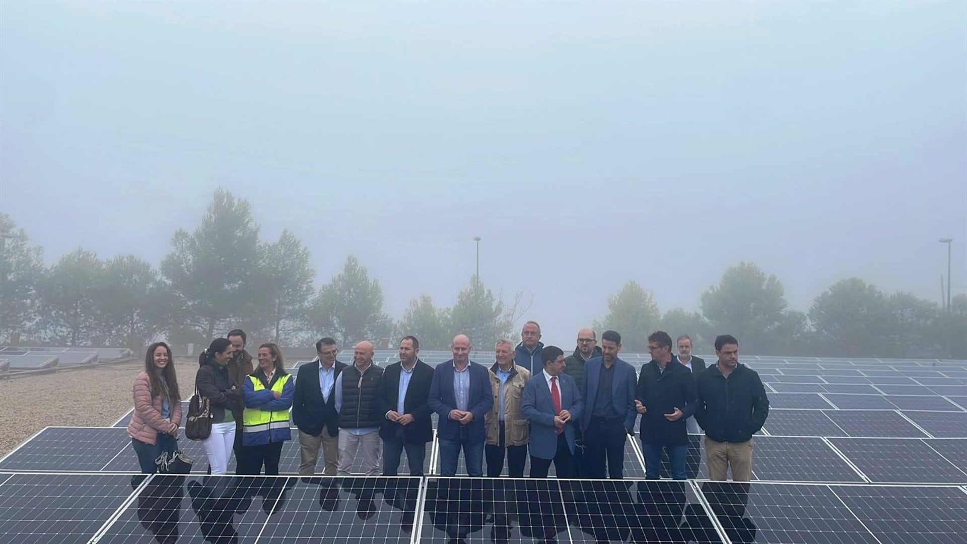 Paneles fotovoltaicos en la ETAP de La Loma.