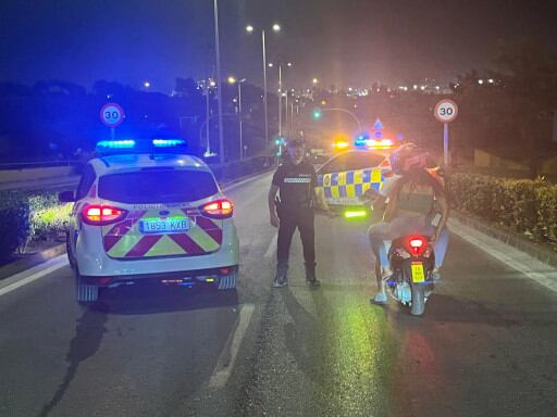 Un control policial en Algeciras