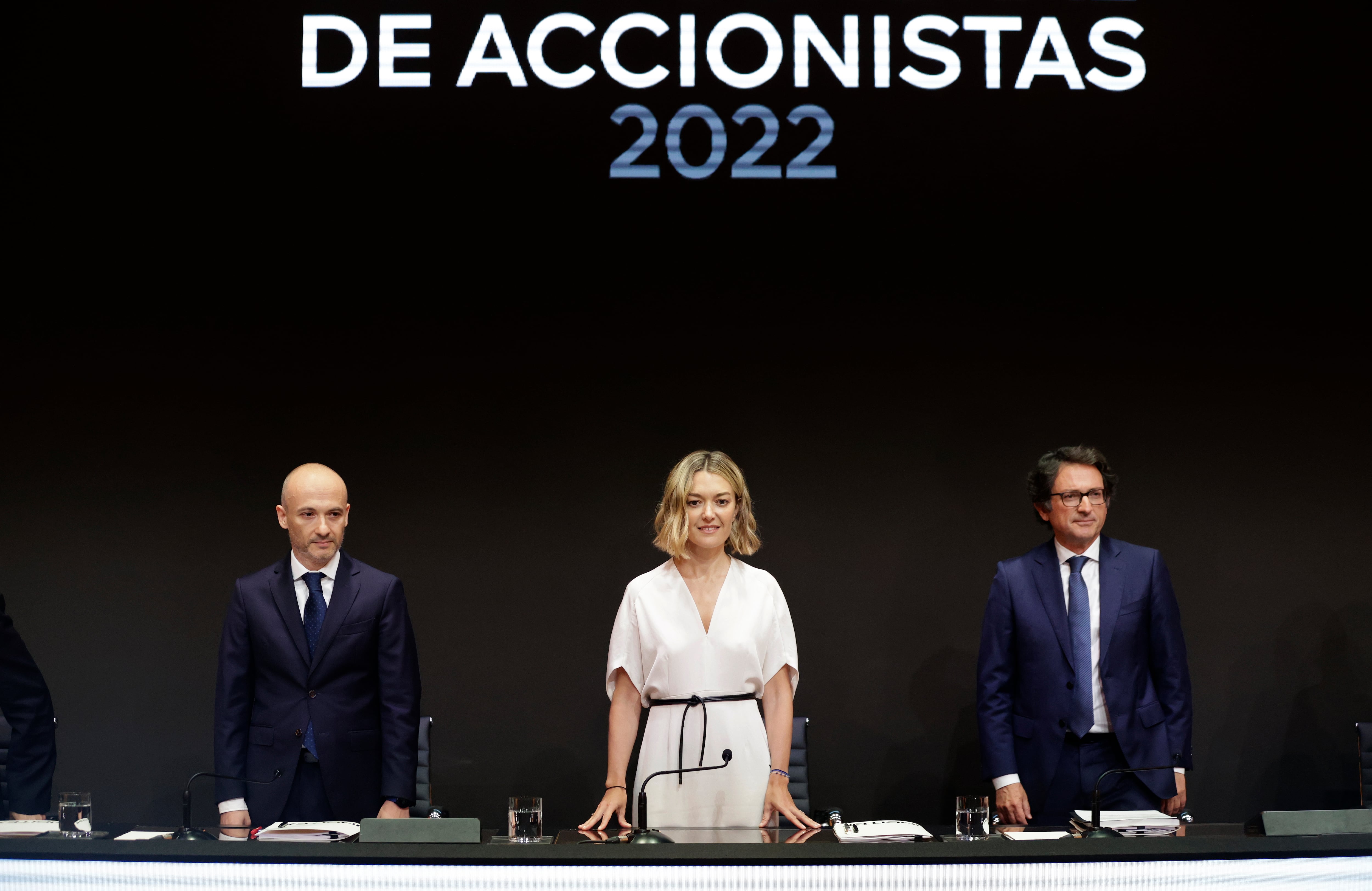 La multinacional Inditex celebra su primera junta de accionistas con Marta Ortega al frente del grupo textil, en una reunión en la se vota su nombramiento y el del consejero delegado, Óscar Maceiras, como miembros del Consejo, este martes en Arteixo