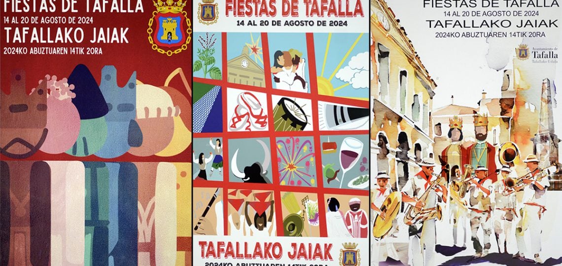 Carteles finalistas Fiestas de Tafalla 2024