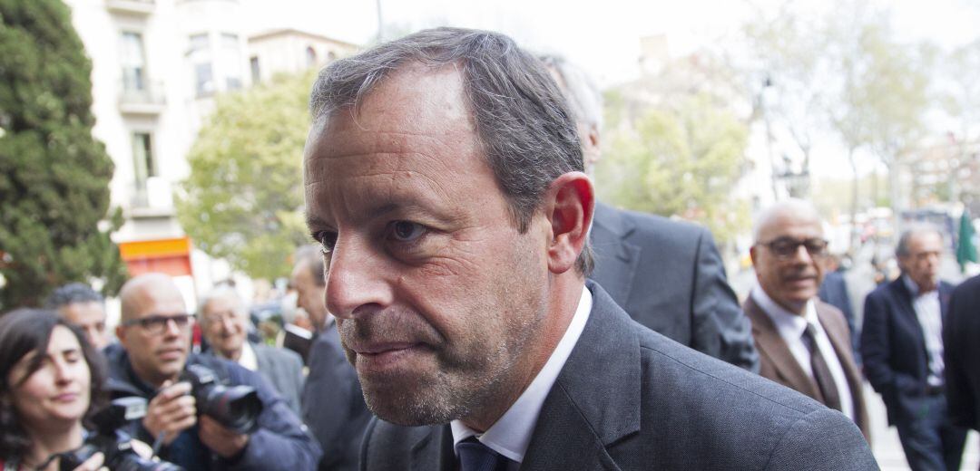 Sandro Rosell, durante sus últimas apariciones públicas