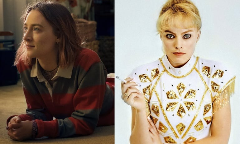 Las actrices Saoirse Ronan, en &#039;Lady Bird&#039;, y Margot Robbie, en &#039;Yo, Tonya&#039;