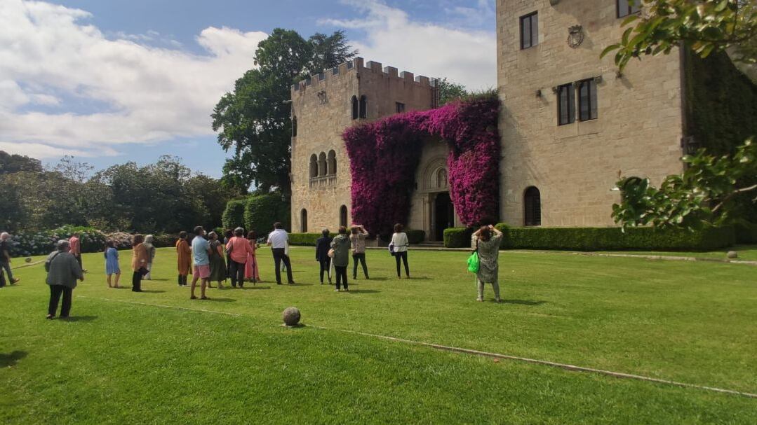 Visitantes al Pazo de Meirás