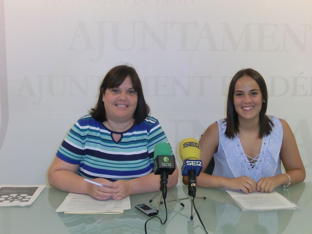 Las concejalas de Políticas Inclusivas, y Juventud y Educación, Cristina Morera y Melani Ivars.