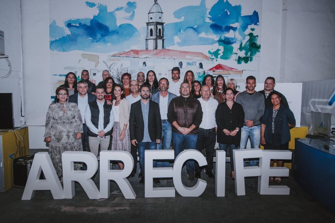 Componentes de la lista de CC al Ayuntamiento de Arrecife para el 26 de mayo.