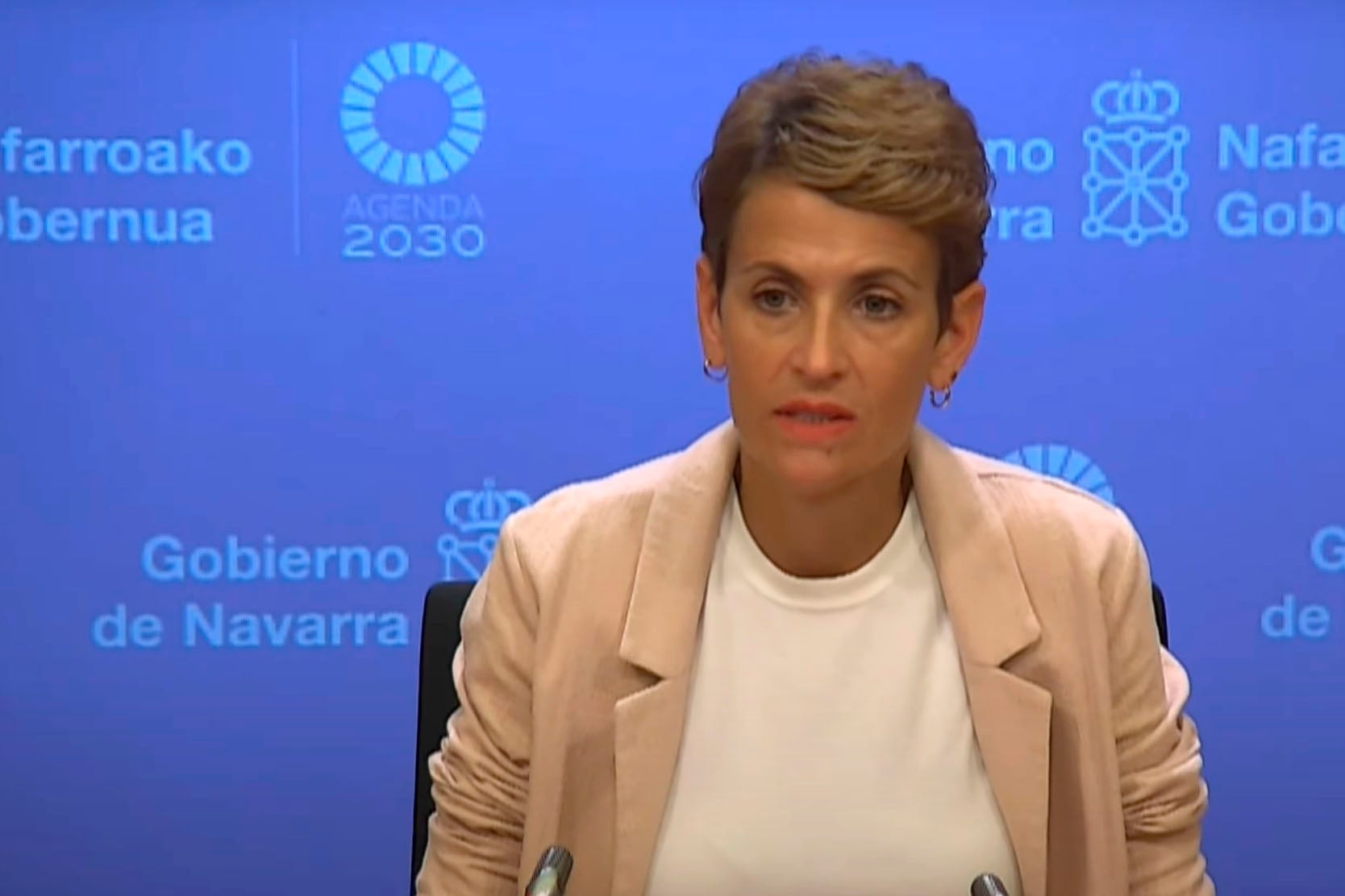 La presidenta de Navarra, María Chivite