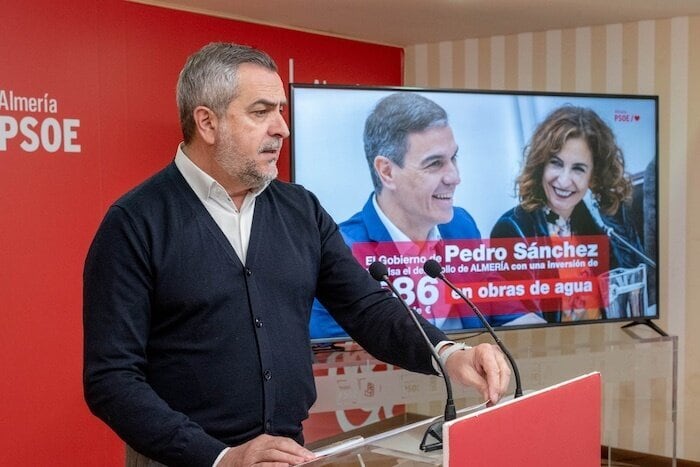 El PSOE asegura que está todo listo para que empiecen las obras de la desaladora de Villaricos.