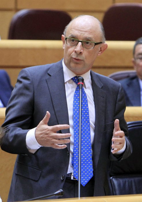 Montoro, durante la sesión de control al Gobierno en el Senado