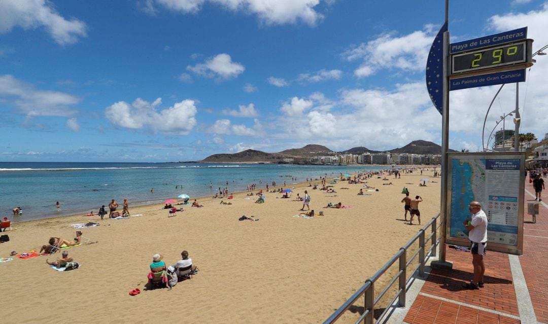 Playa de Las Canteras en Las Palmas de Gran Canaria 