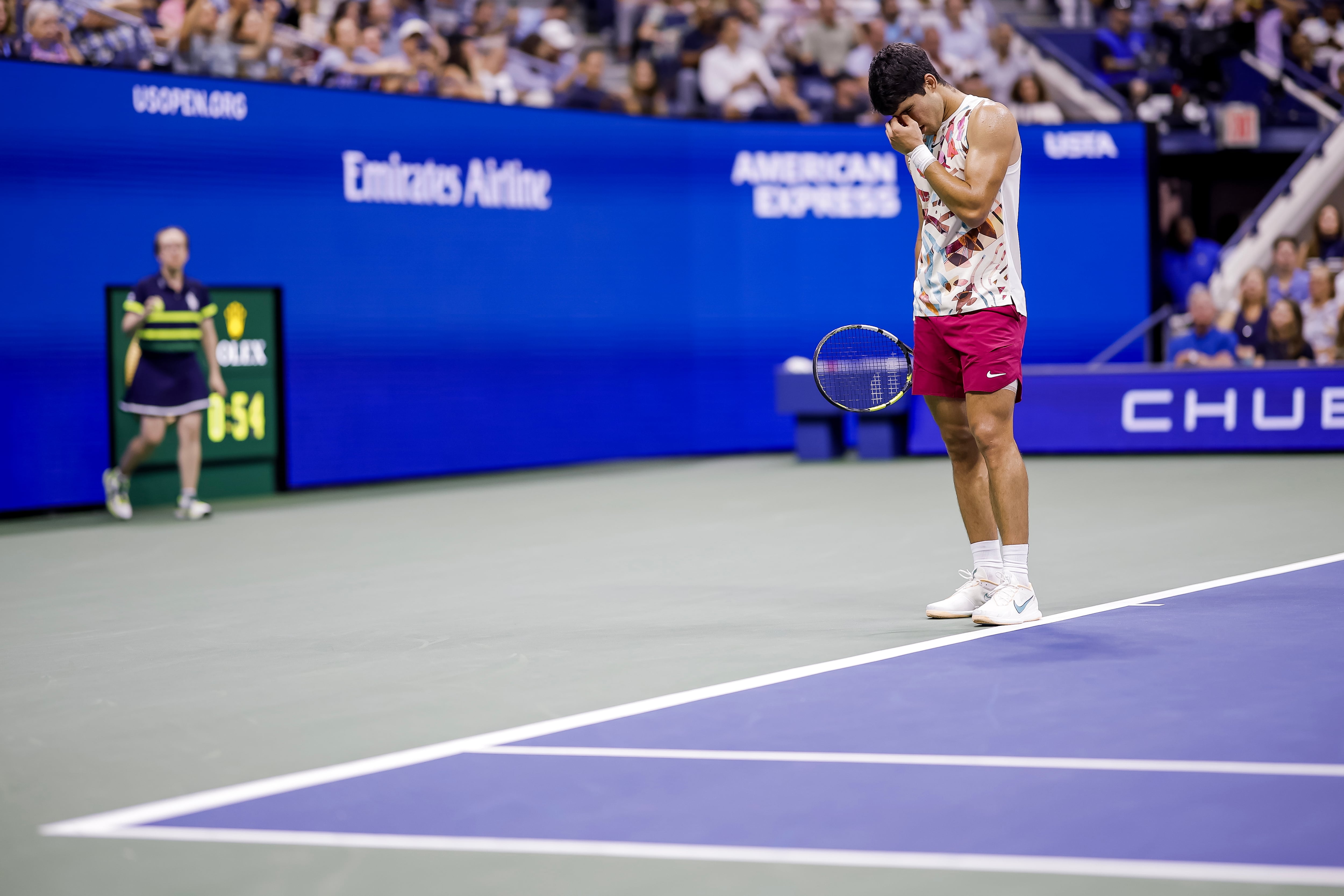 Carlos Alcaraz vs Daniil Medvedev. Partido de semifinales del US Open 2023