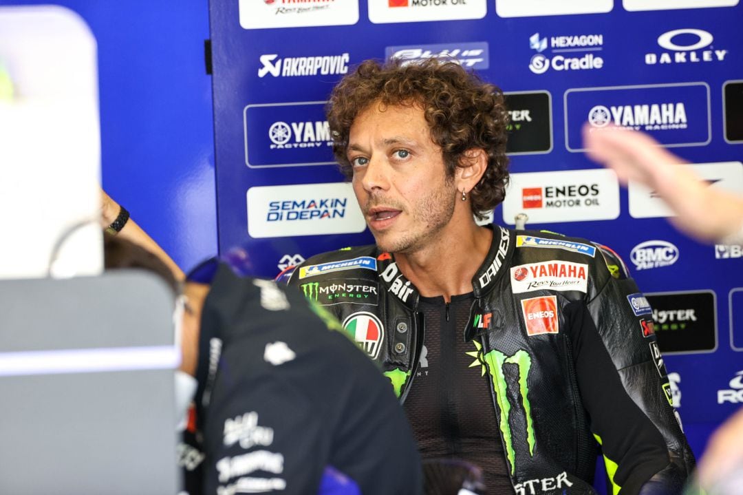 Valentino Rossi durante el último Gran Premio en Jerez  