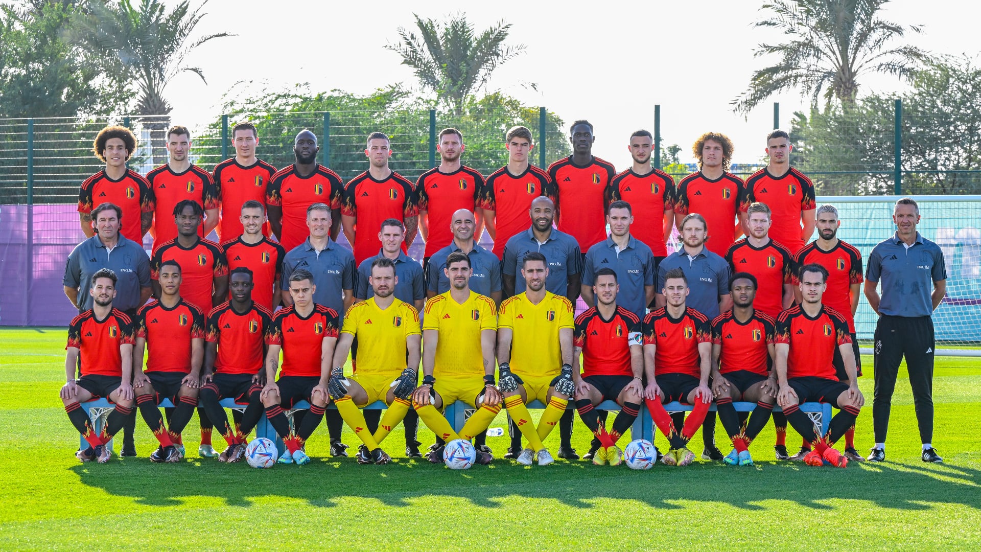 Foto oficial del equipo de Bélgica en el Mundial de Qatar. (Selección de Bélgica)