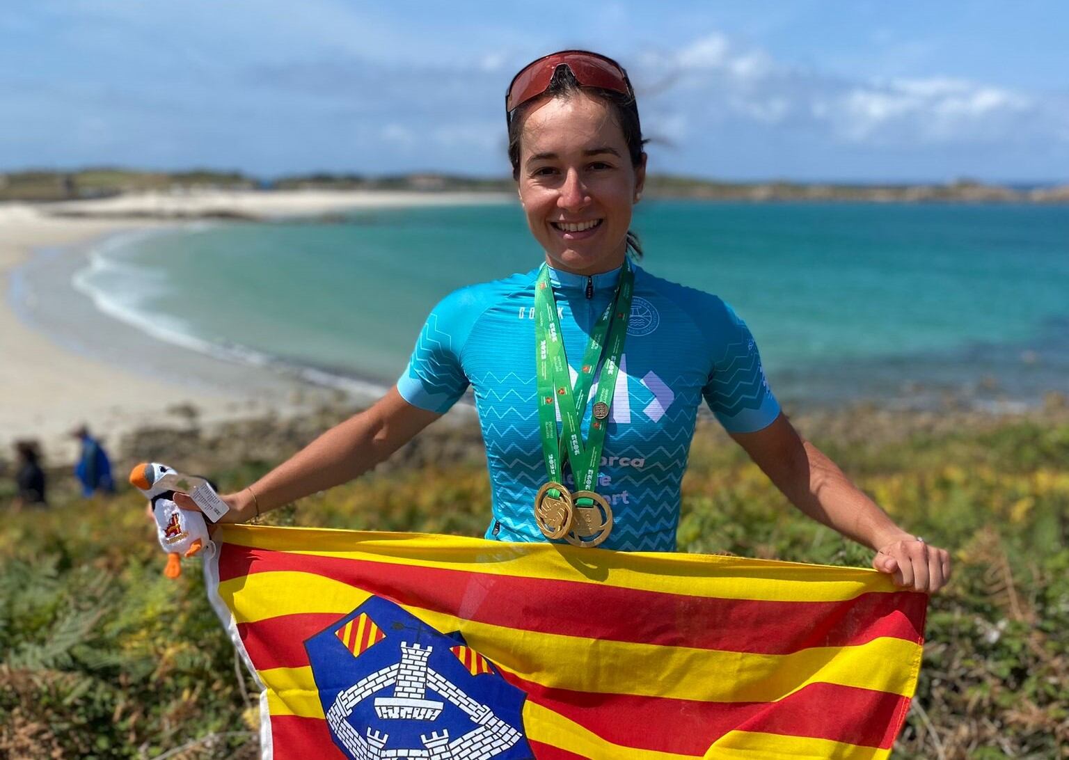 Núria Bosch s'està erigint com la gran triomfadora menorquina a Guernsey ja que ha guanyat les dues proves en que ha participat.