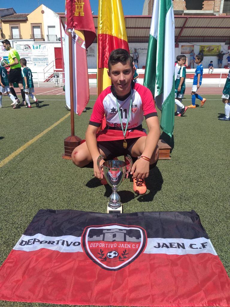 Juan Antonio Vargas, joven futbolista galduriense