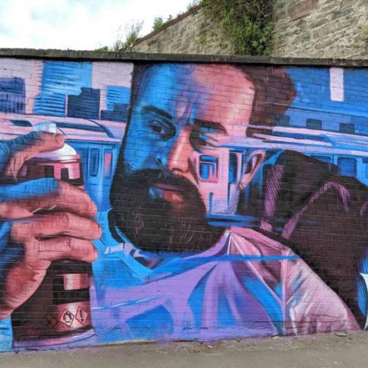 Los bercianos ASier Vera y Müs dejan su sello de aerosol en Escocia