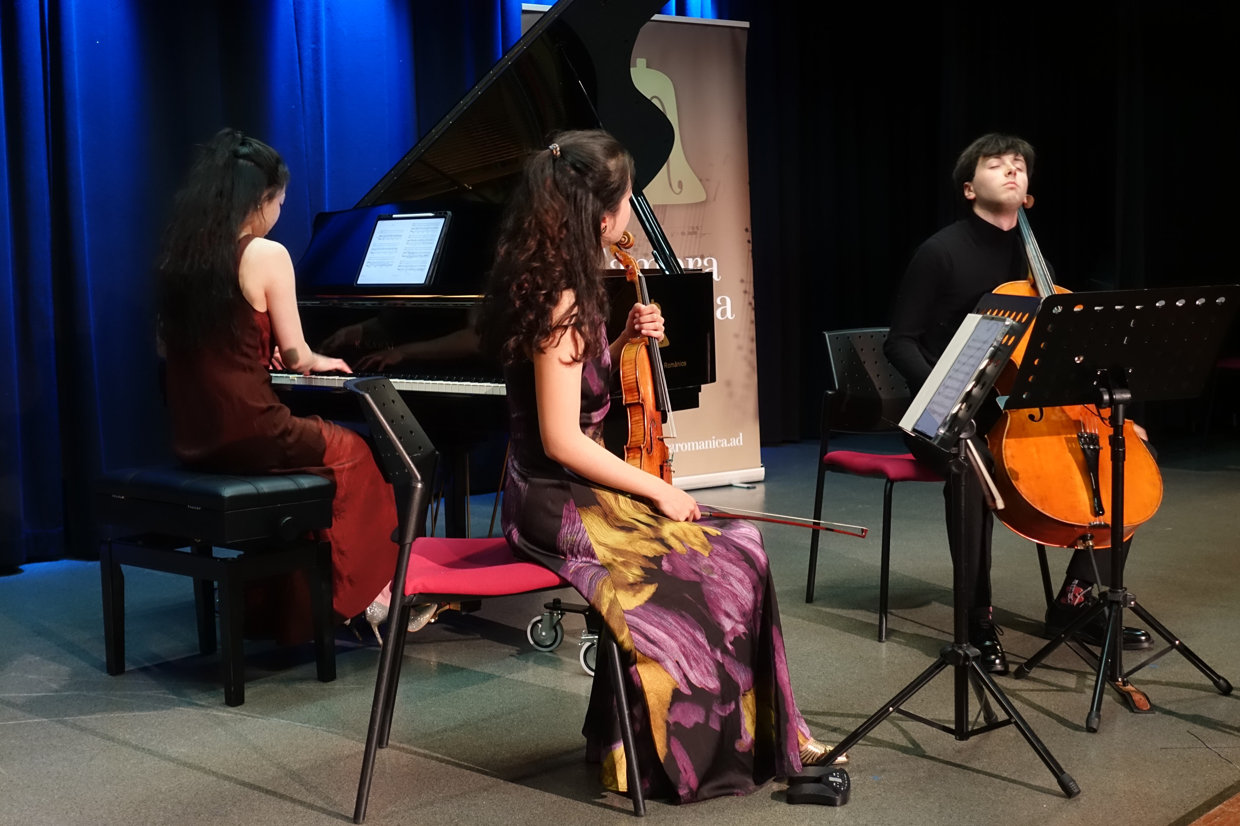 El grup Magma Trio en un moment de la seva intervenció