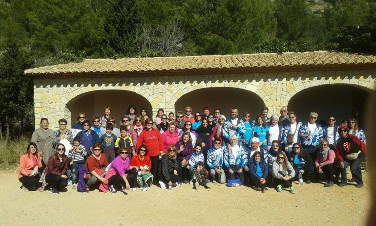 Participantes en la caminata por la Igualdad a Segària de la edición 2016.