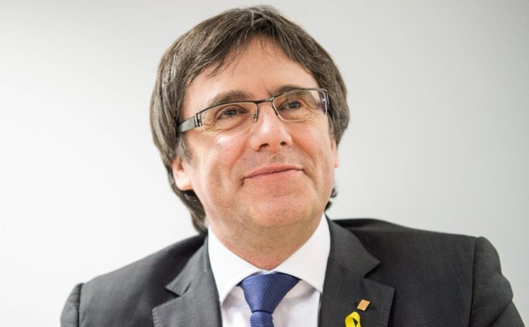 Carles Puigdemont ofrece una rueda de prensa en Berlín