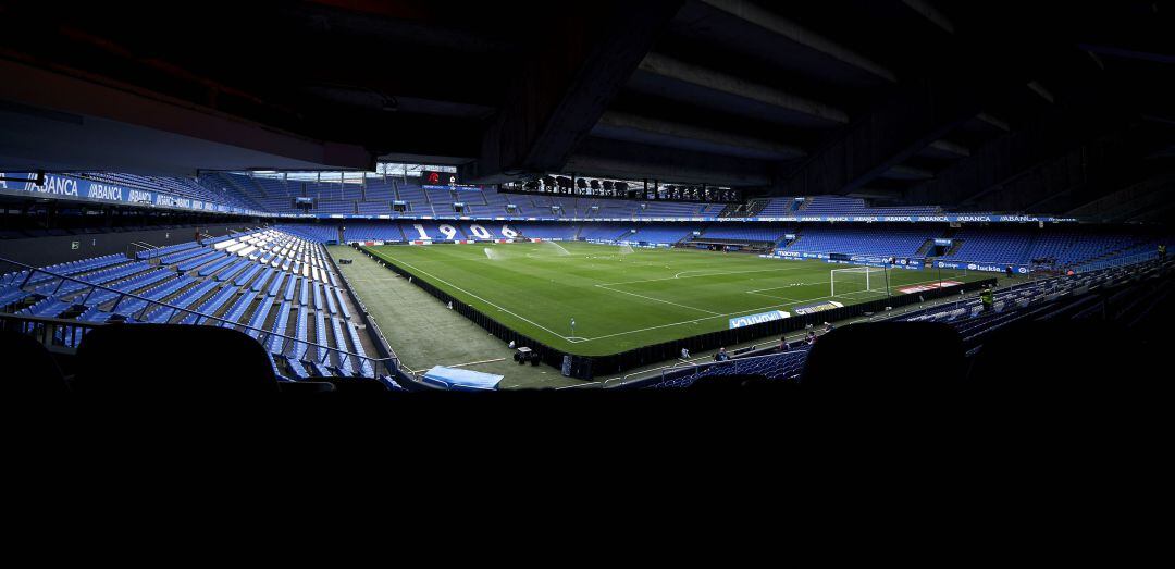 El estadio de Riazor, en la previa de un partido