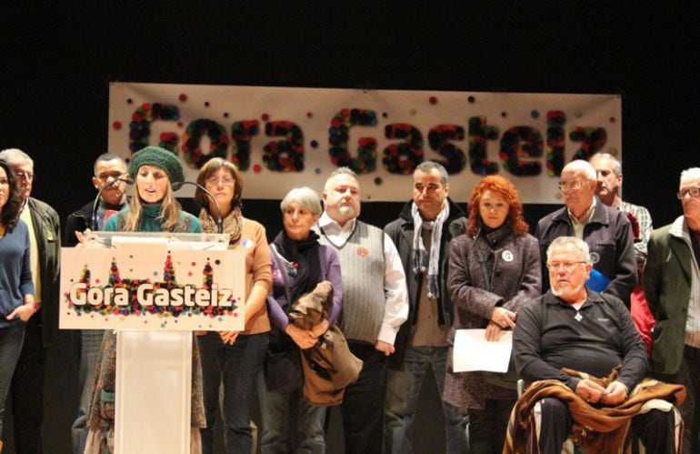 Gora Gasteiz, durante su presentación