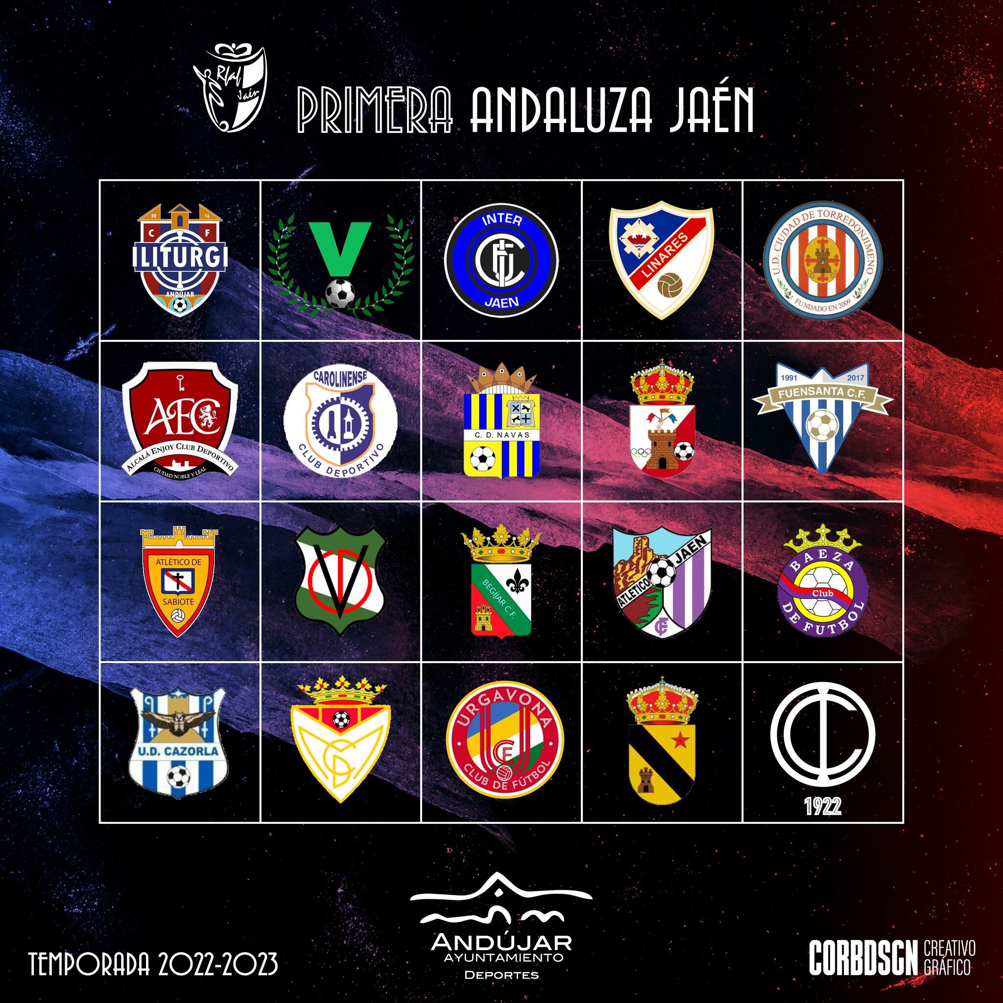 Equipos participantes en la Primera División Andaluza de Jaén.