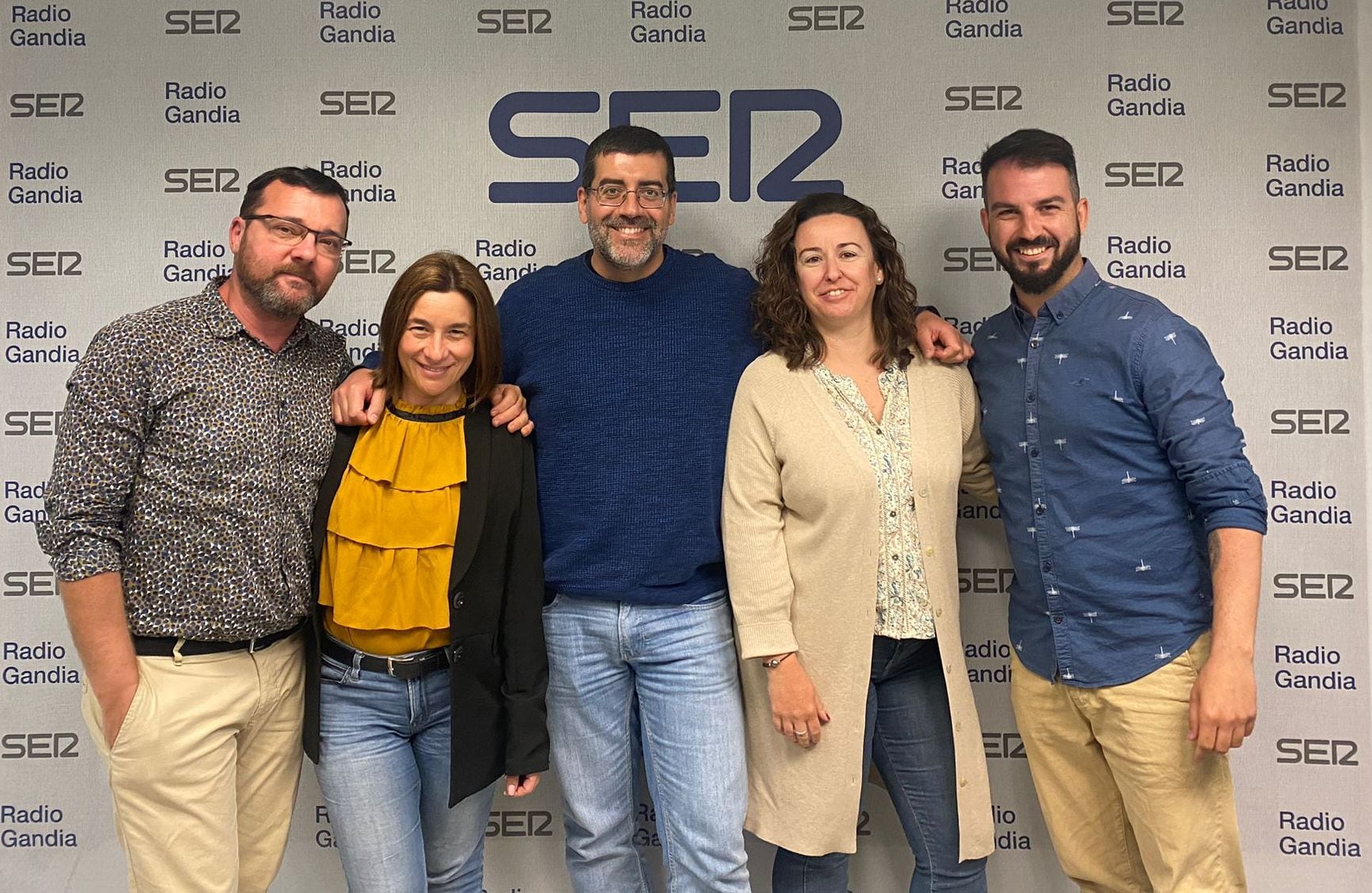 El equipo de Redacción del grupo Radio Gandia Ser.