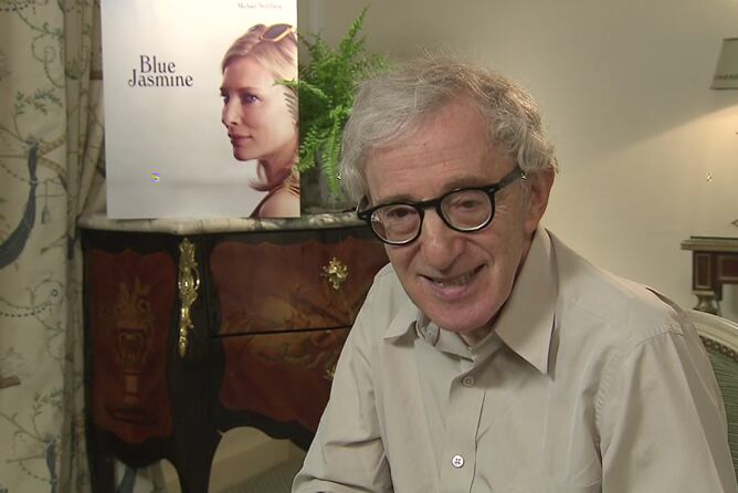 Imagen de la entrevista con Woody Allen