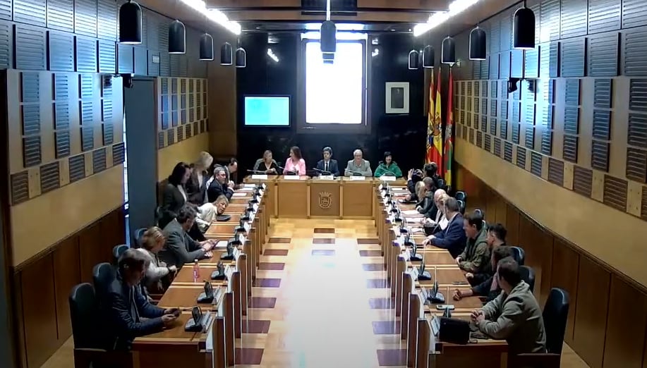 Pleno del Ayuntamiento de Huesca celebrado este viernes