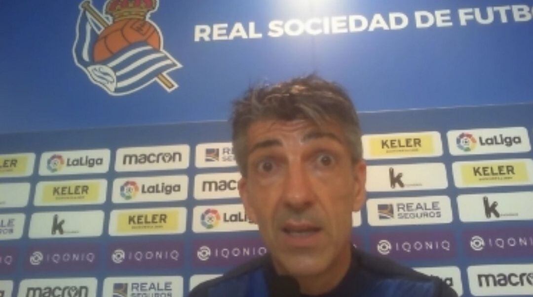 Imanol comparece en Zubieta antes del partido contra Osasuna