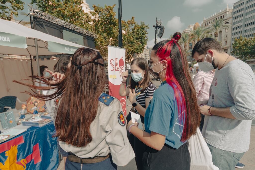 Imagen de archivo de la edición de 2021 de la Feria de Asociaciones Juveniles de València.