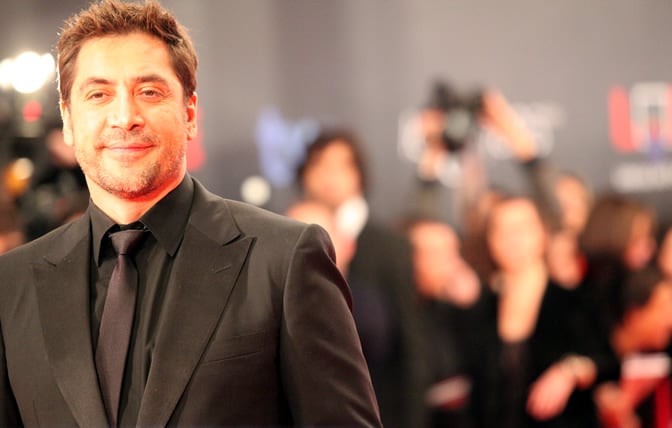 El actor Javier Bardem llegó solo a la ceremonia