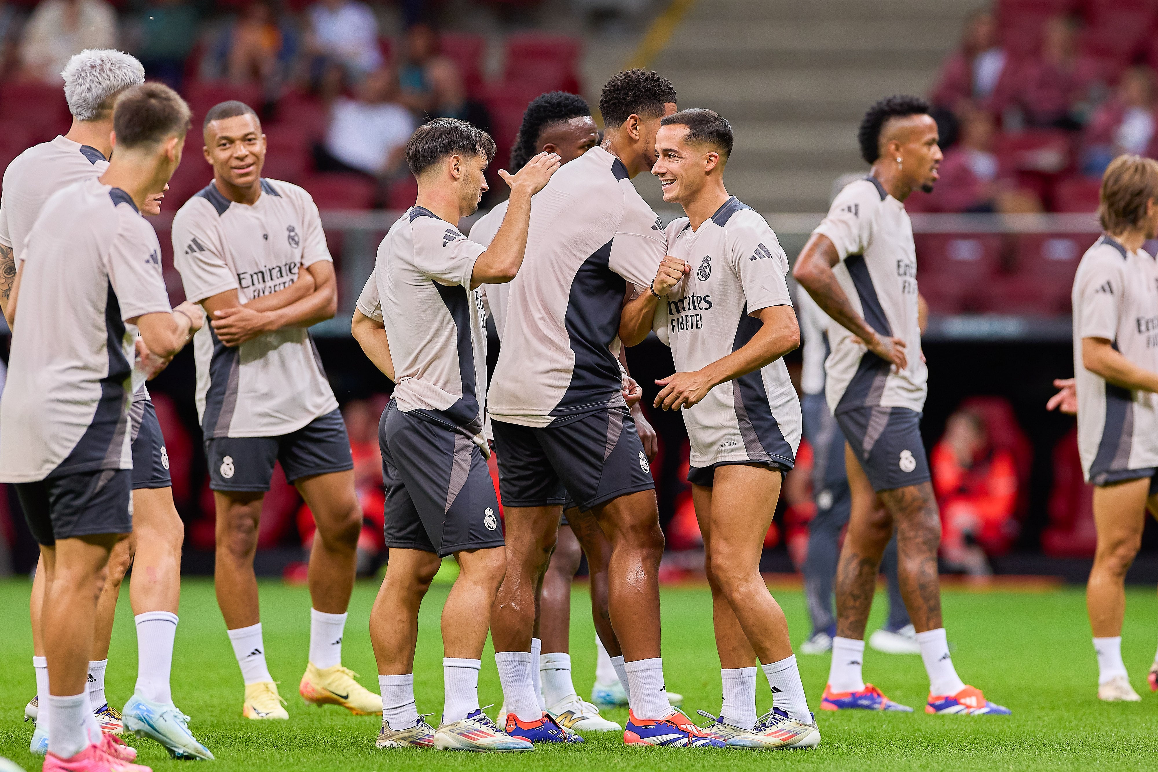 Entrenamiento del Real Madrid.