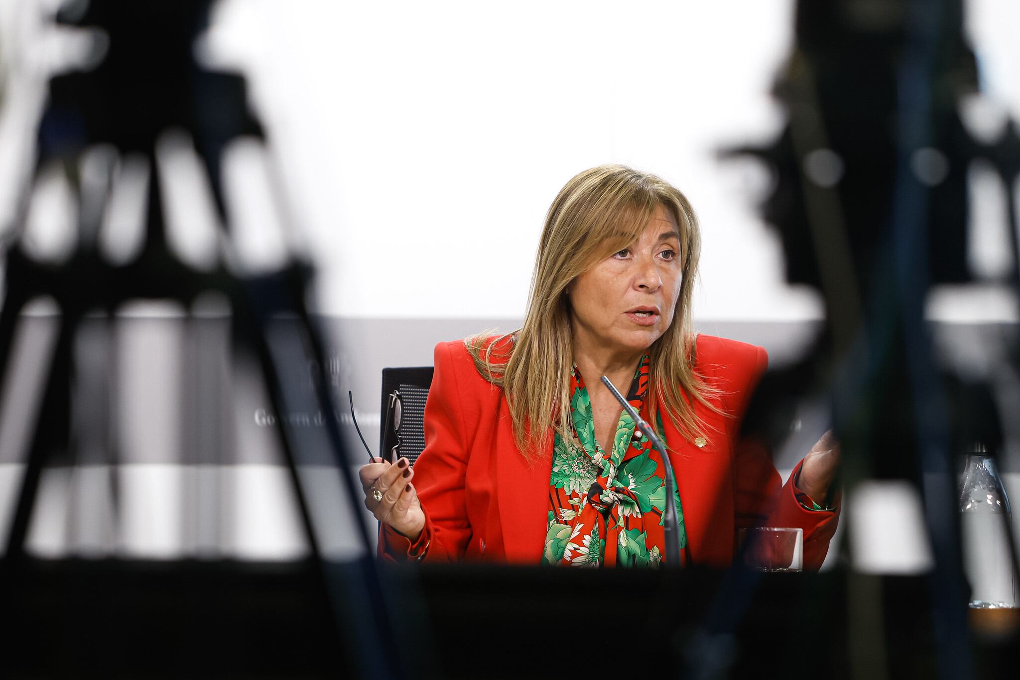 Marsol durant una compareixença.