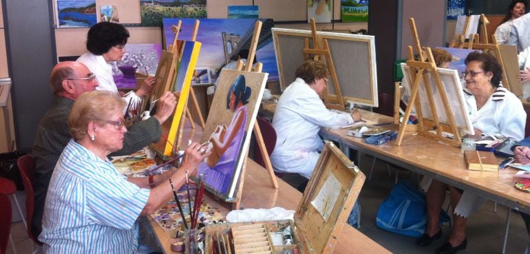 Curso de pintura realizado en el Centro de Mayores de Albacete