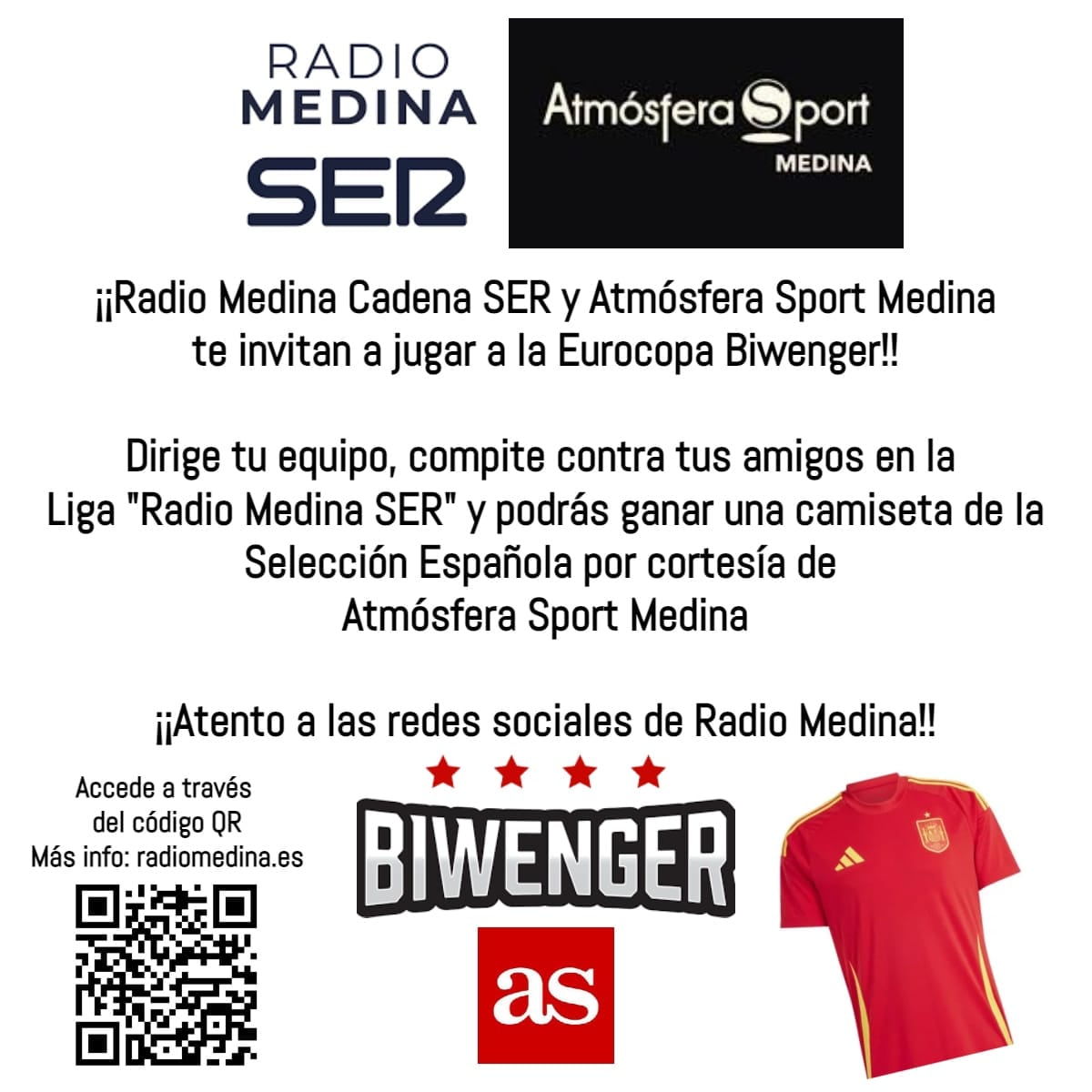 EuroBiwenger de Radio Medina y Atmósfera Sport: PREMIO CAMISETA LA ROJA