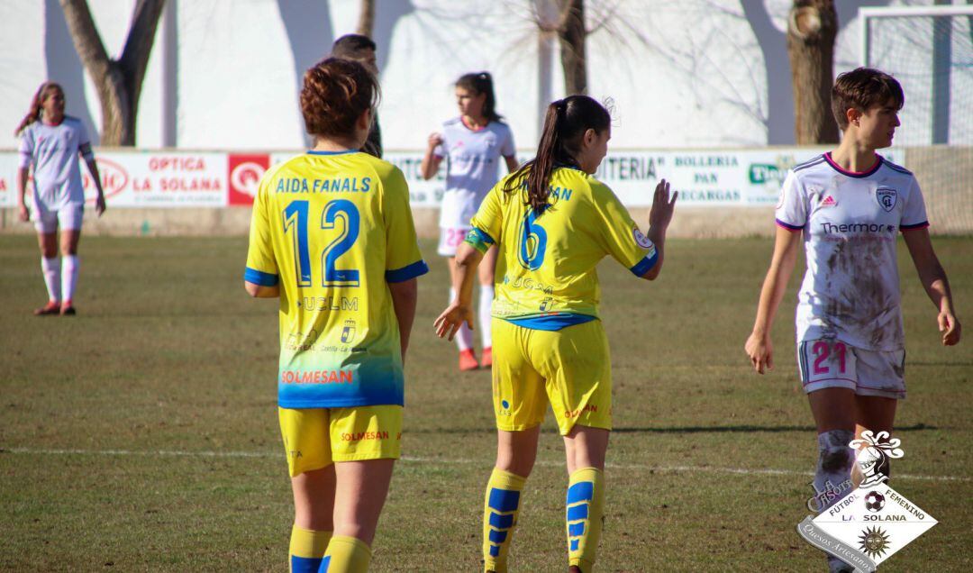 Aida Fanals y Marian Cuadra, en un partido de esta temporada