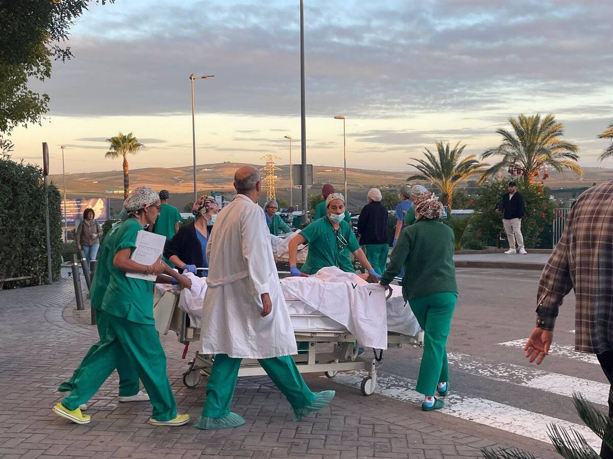 Simulacro en el Hospital de Jerez