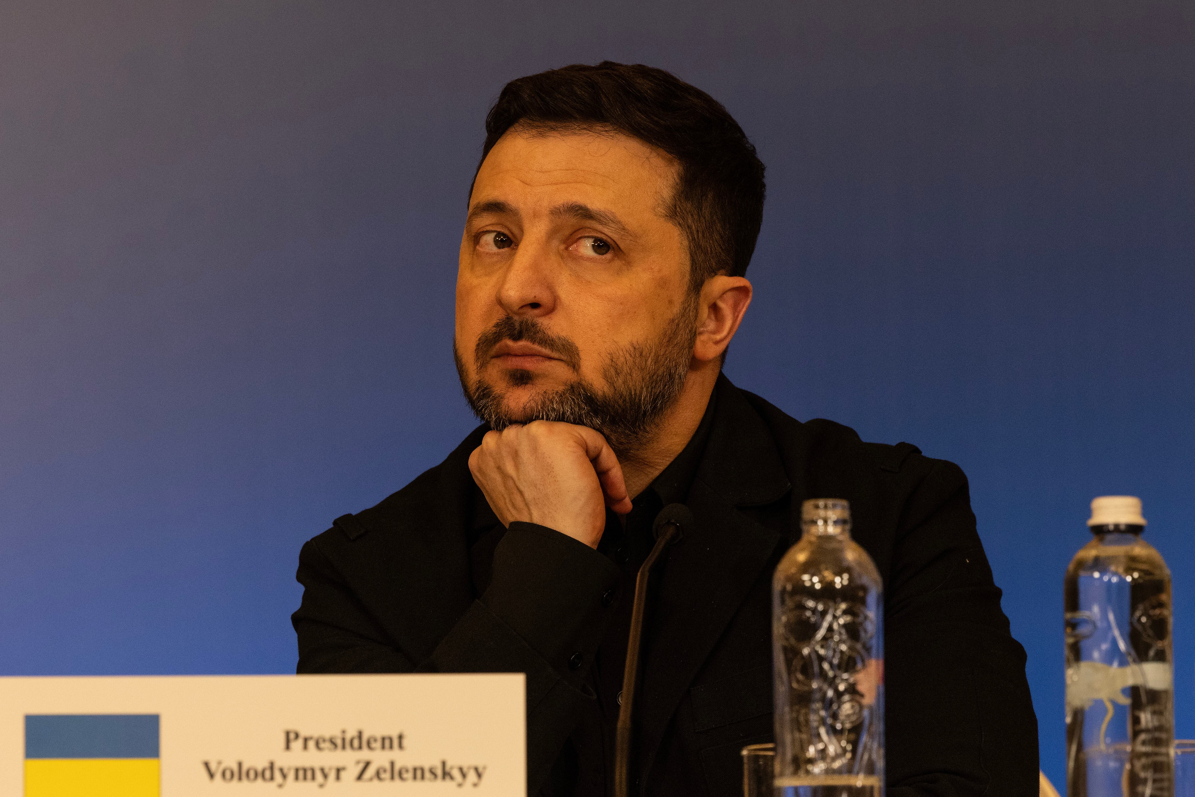 El presidente ucraniano, Volodimir Zelenski, hace unos días en Kiev