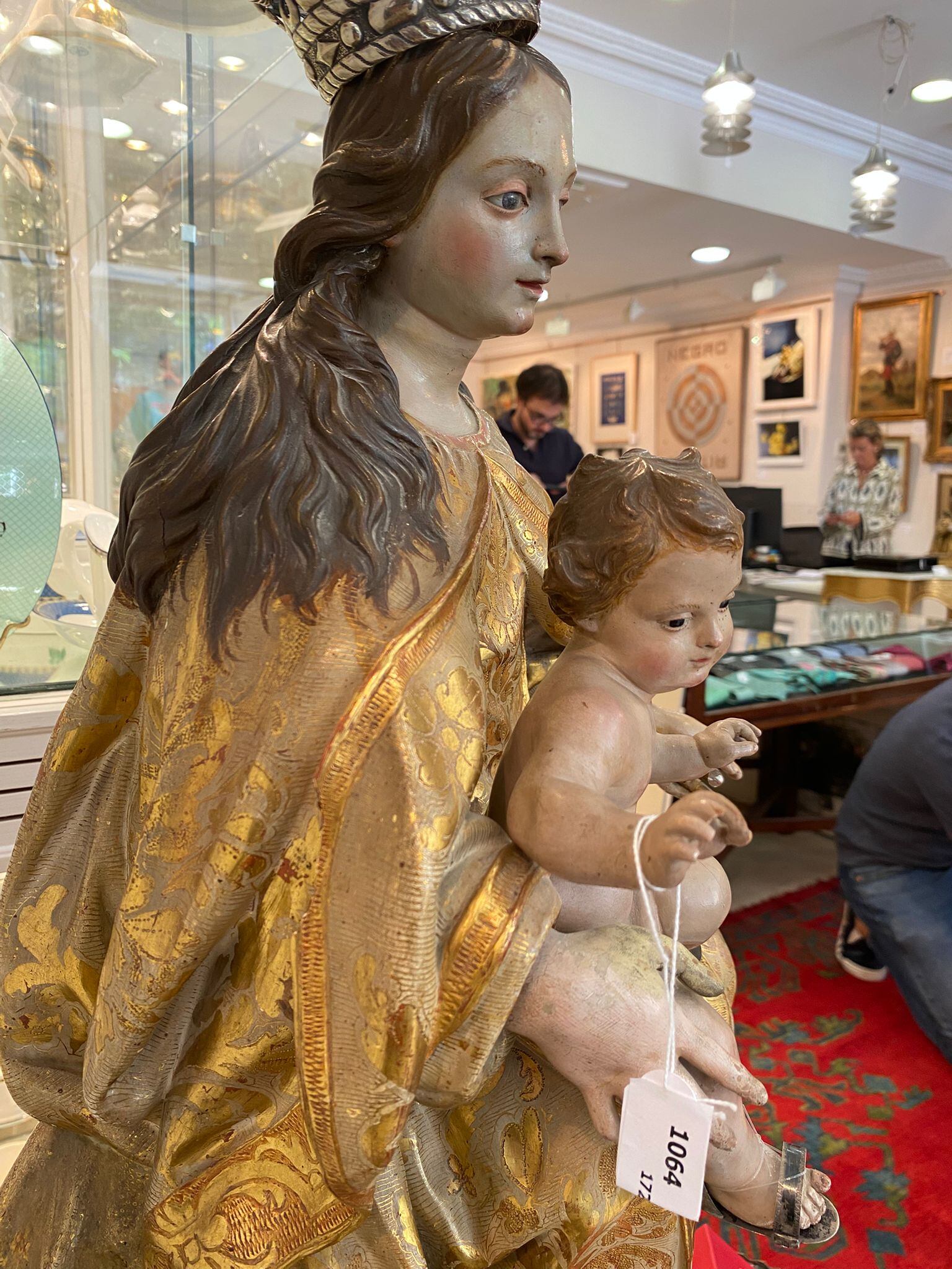 La imagen que se subasta y que algunos expertos atribuyen a Salzillo