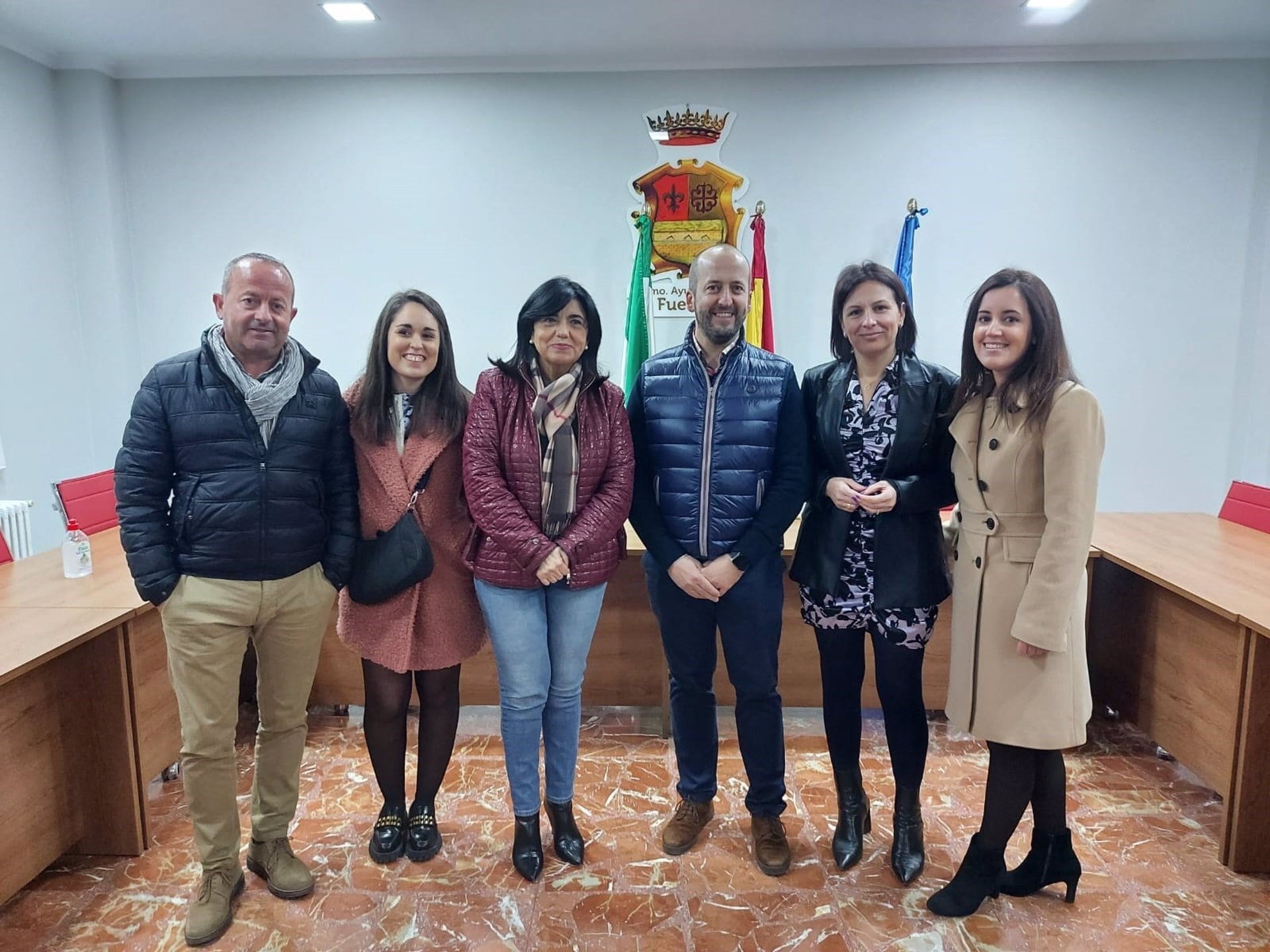 El nuevo alcalde de Fuensanta (Jaén), Antonio Navas, junto a personalidades políticas del PSOE