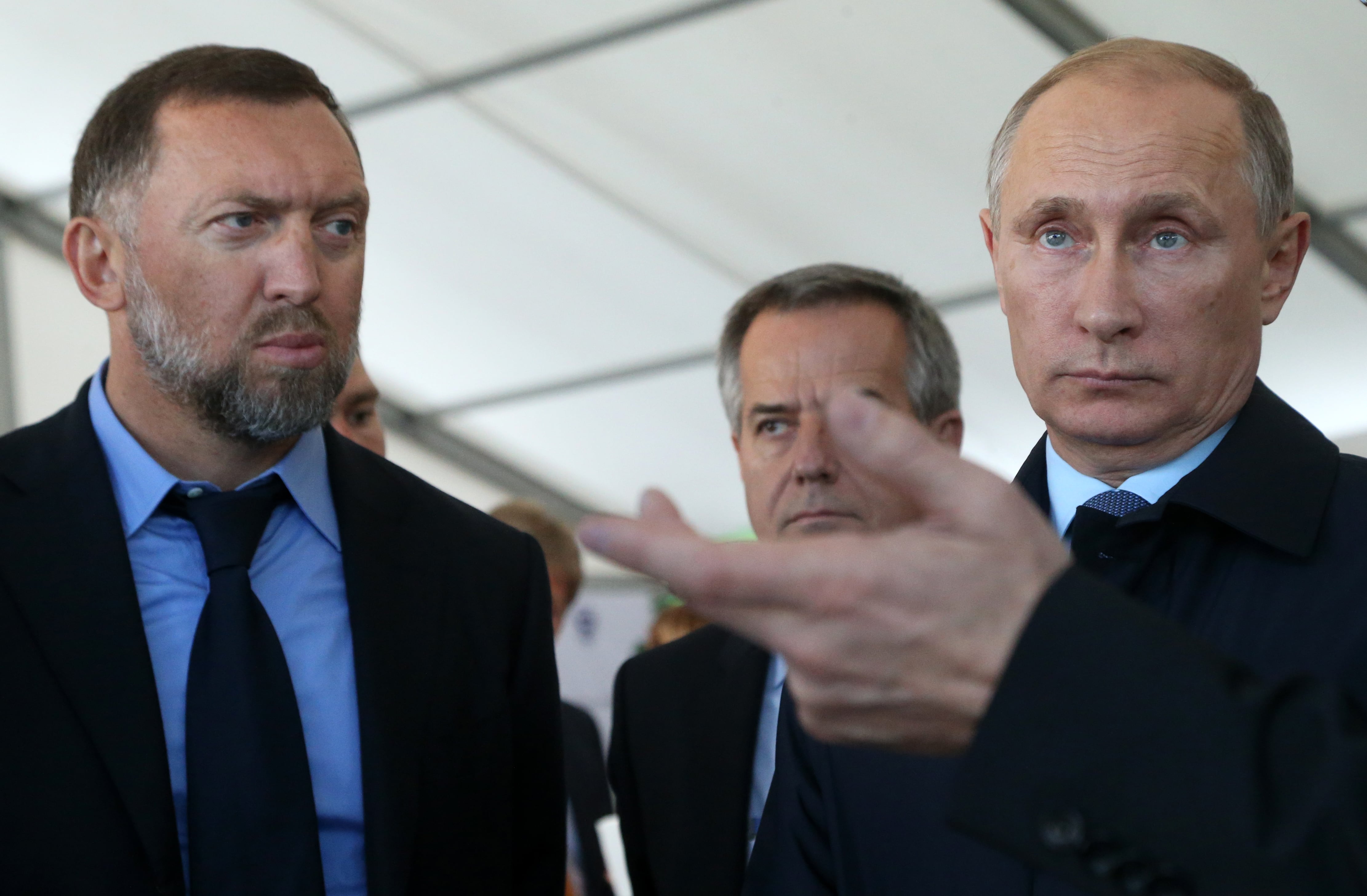 Oleg Deripaska junto al presidente ruso Vladimir Putin