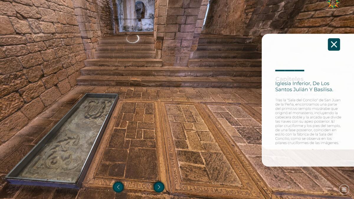 El Monasterio Viejo de San Juan de la Peña, accesible como nunca en 360º