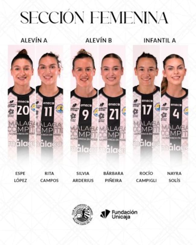 Las madrinas de la sección femenina